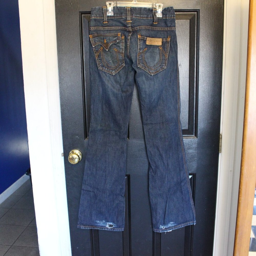 TRUE RELIGION TWISTED SEAM  JEAN WOMENS SIZE 26X35 - Picture 5 of 7